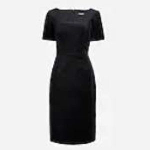J Crew squareneck sheath dress in stretch velvet